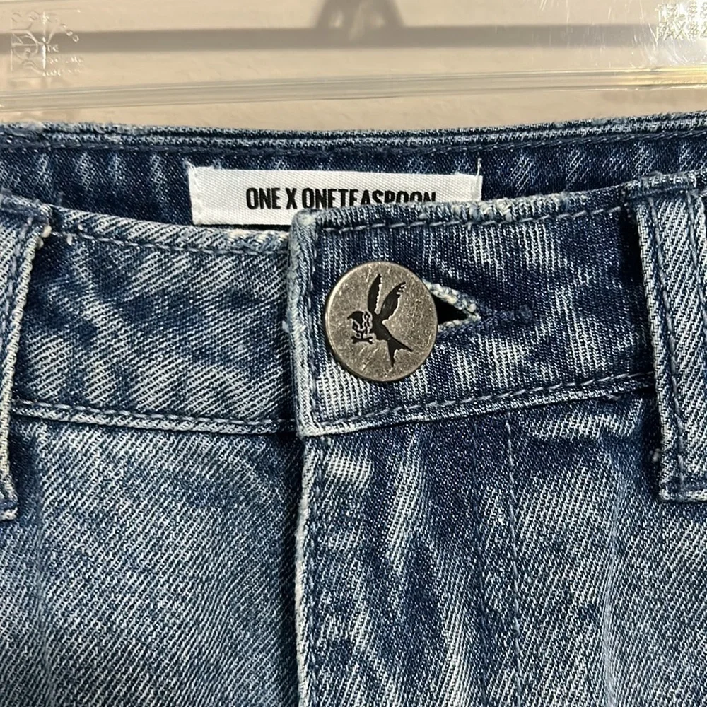 REVOLVE x ONE TEASPOON High Waist Bandits Jean Short Sz 28